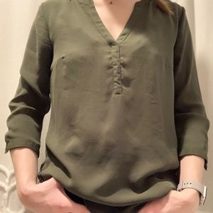 Maurice’s Size Small Sheer Green Blouse